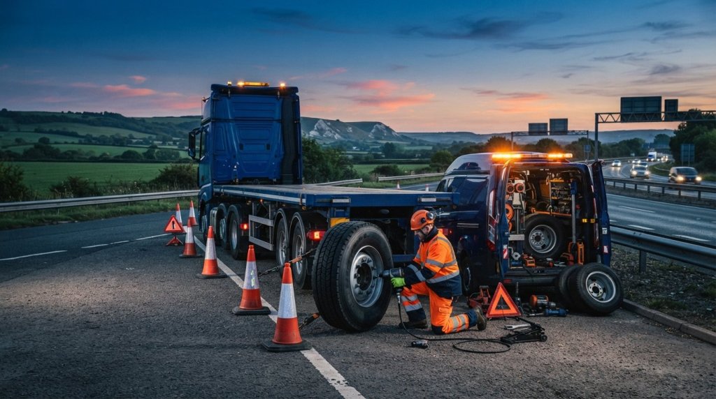 Fast HGV Mobile Tyre Repair Kent: 24/7 Roadside Assistance