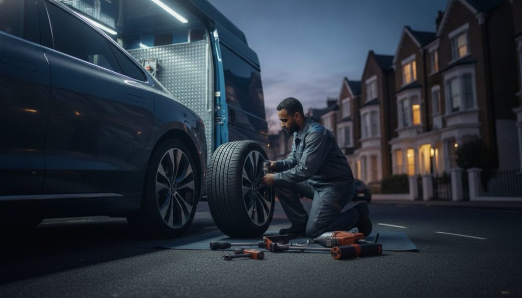 Mobile tyre fitting London: 5-star rated puncture repairs 2026
